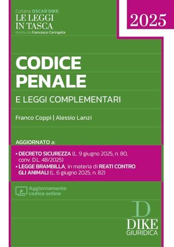 Codice penale e leggi complementari 2025. Con aggiornamento codice online