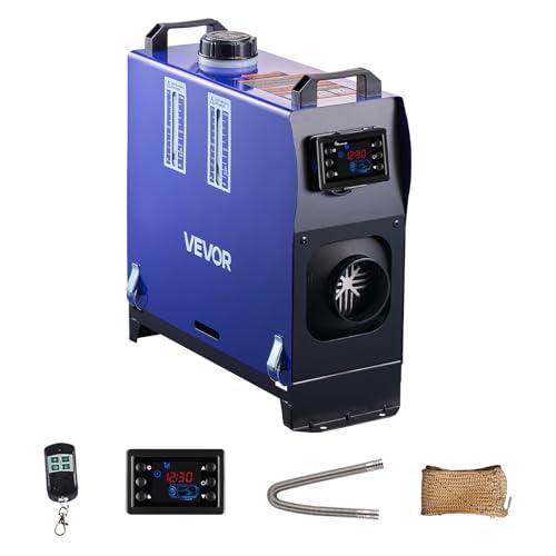 VEVOR Riscaldatore Diesel, 8 kW, DC 12 V/24 V, Riscaldatore d'Aria Diesel Portatile Tutto in Uno con Telecomando e Schermo LCD, Riscaldamento Rapido e Silenzioso, Serbatoio Carburante Grande da 5 L