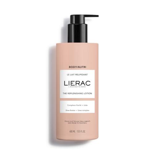 Lierac Body-Nutri Latte Repilidante Idratante Nutriente Corpo con Burro di Karité e Niacinamide, per Pelli Sensibili, Formato da 400 ml