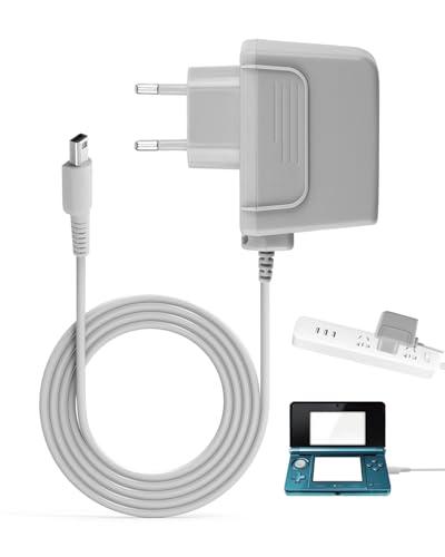 Caricatore per Nintendo 3DS/3DS XL/2DS/2DS XL/DSi/DSi XL/New 3DS 100-240V 1,1 m, adattatore CA, caricatore USB portatile per console di gioco, grigio