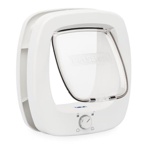 PetSafe - Gattaiola Big Cat - Porta per Animali Interna ed Esterna - Blocco a 4 Vie e Aletta a Chiusura Morbida - Per Gatti e Cani Piccoli