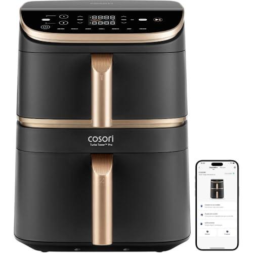 COSORI Turbo Tower PRO Smart Chef Edition Freidora de AIRE 10.8L WiFi Negra