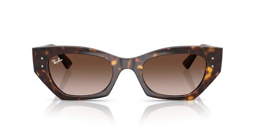 Ray-Ban Occhiali da sole unisex Rb4430 Zena, Havana/Marrone sfumato, 52 mm