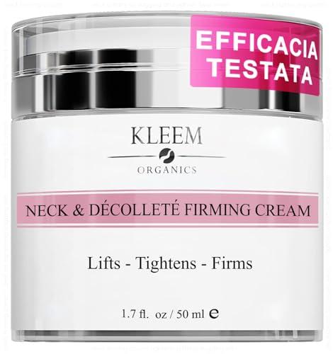 Crema Collo e Décolleté Lifting con Peptidi e Retinolo - Crema Collo Rassodante Antietà con Azione Antirughe ad Effetto Immediato - 50ml