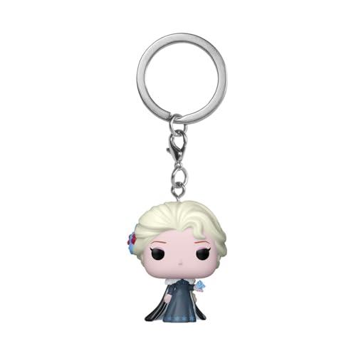 Funko Pop! Keychain: Princess Holiday - Elsa - Frozen- Mini Figura in Vinile da Collezione Novità Portachiavi - Riempitivi per Calze - Idea Regalo - Merchandising Ufficiale - Minifigure