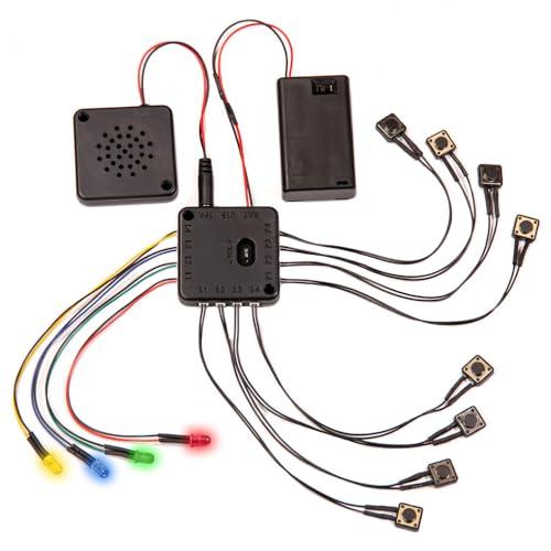 COSVOX, pacchetto di luci e suoni cosplay. Chip audio MP3 audio registrabile fai-da-te con 4 pulsanti, 8 MB e 4 LED colorati. Aggiungi musica o effetti sonori al tuo costume e ai tuoi accessori