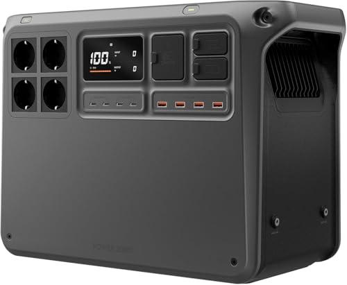DJI Power 2000 generatore di corrente portatile, centrale elettrica portatile, batteria LFP da 2048 Wh, uscita stabile da 3000 W, ricarica 0-80% in 45 min, power station per casa, campeggio e camper