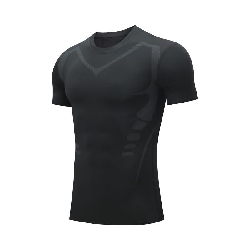 Smatstyle Maglietta a Compressione da Uomo Asciugatura Rapida Fitness T-Shirt per Allenamento e Corsa