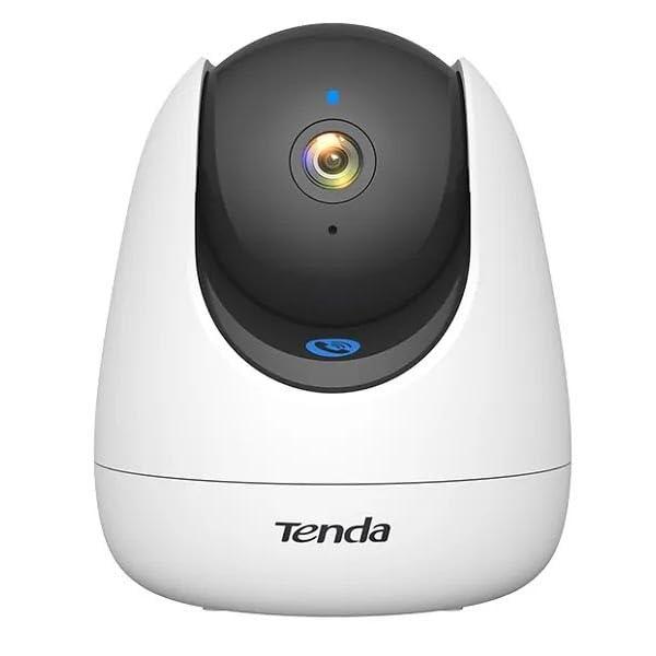 Tenda CP7 Telecamera WiFi Interno 4MP 360° Pan Tilt con Visione Notturna e Audio Bidirezionale, Rilevamento AI, Compatibile con Alexa, Modalità Privacy, Archiviazione Cloud/SD fino a 512GB