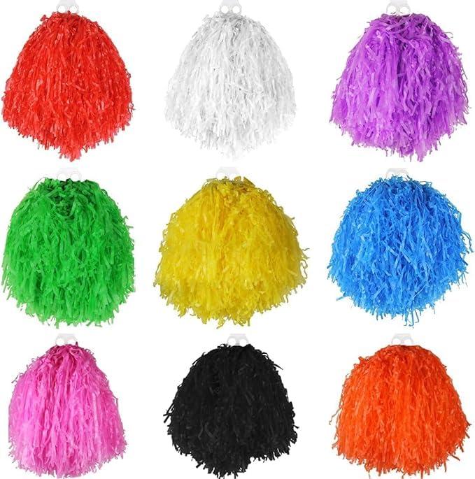 Pon pon jumbo gialli, da cheerleader, confezione da 2, perfetti per cheerleader e travestimenti americani, confezione da 1