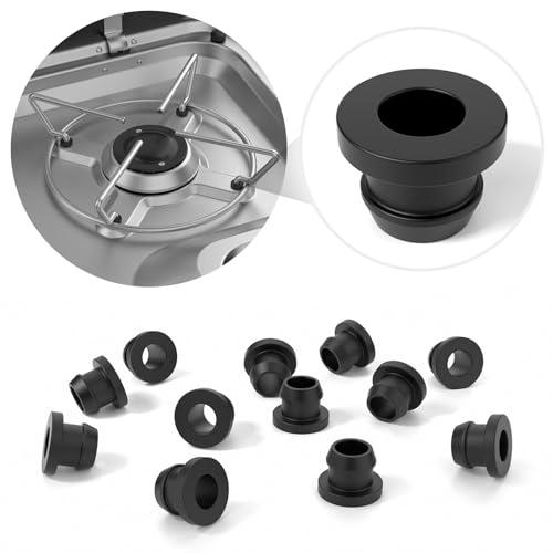 Siegvoll 12 Pezzi Piedini di Gomma per Supporto per Pentola con Aste da 5 mm per Dometic, Smev e Thetford, Accessori per Piano Cottura Camper (Supporto per Pentole Non Incluso)