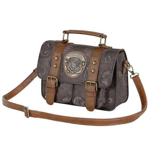 Harry Potter Pride-Borsa a Tracolla Piccola Satchel, Marrone, 23 x 19 cm