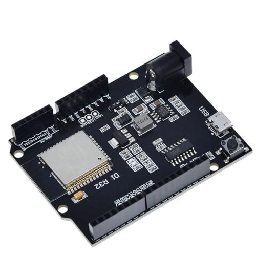 DollaTek R3 R32 Scheda di Sviluppo ESP32 ESP-32 CH340G WiFi Dual-Mode Bluetooth 4MB Flash DC 5V-12V con Micro USB per Arduino