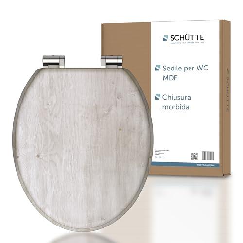 Schütte Lightwood 80192-A - Meccanismo di Chiusura Rallentata in Legno Con Anima, Con Motivo (Carico Massimo del Sedile WC 150 kg), Colore Legno