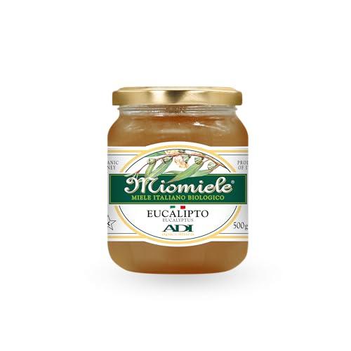 ADI BIO - Miele di Eucalipto Italiano Biologico, Sapore Forte - Perfetto per Infusi Caldi e Bevande Balsamiche - Made in Italy - 500g