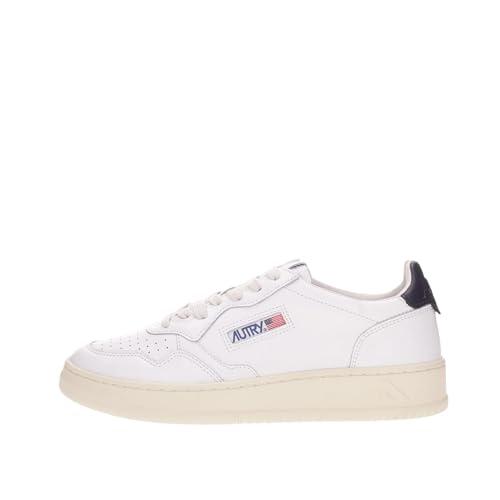 Autry Scarpe Sneakers Unisex in Pelle AULM LL12 Bianco Blu Space (Numeric_40)