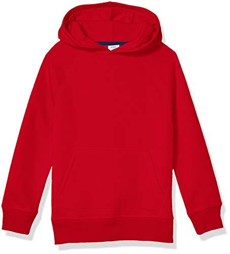 Amazon Essentials Felpe con Cappuccio in Pile Bambini e Ragazzi, Rosso, 9 Anni