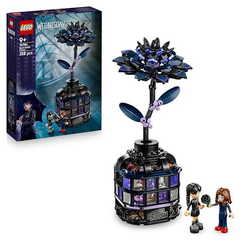 LEGO Wednesday Fiore di Dalia Nero Giocattolo - Modellino Apribile da Gioco e da Esposizione con 2 Mini Bamboline e Accessori - Regalo per Bambine, Bambini e Fan della Serie TV da 9 Anni in su - 76784