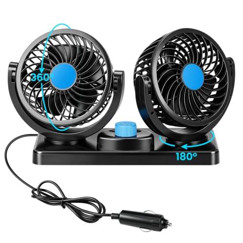 Lomffy Ventilatore Auto 12V, 4.3