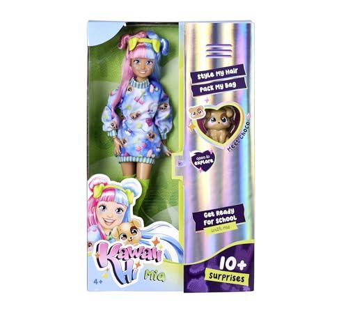 Simba - Bambola Kawaii Hi Mia, bambola fashion da 26 cm, lunghi capelli rosa e blu, ispirata al trend giapponese Kawaii, per bambini dai 4 anni in su, 105953974