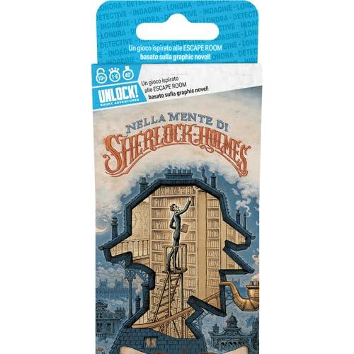 Asmodee Unlock! Short Adventures - Nella Mente di Sherlock Holmes, Gioco da Tavolo di Enigmi, 10+ Anni, 1-6 Giocatori, Edizione in Italiano