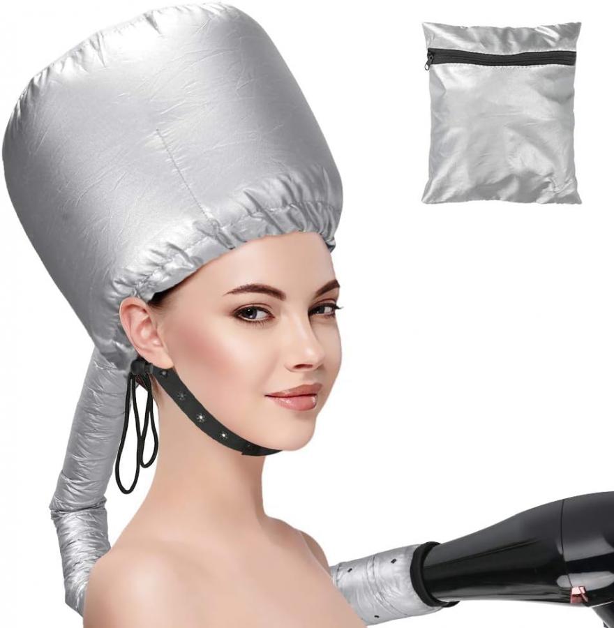 Casco phon | cuffia asciugacapelli per phon | casco riscaldante per capelli | cuffia termica per capelli | casco asciugacapelli ricci | cuffie per mesh capelli | casco capelli portatile
