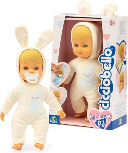 Cicciobello My Love, Bambola Con Pigiama Color Crema A Forma Di Coniglietto, Corpo Morbido da 24 cm, Giochi Bambini 2 anni, Accessori Inclusi, Giochi Preziosi