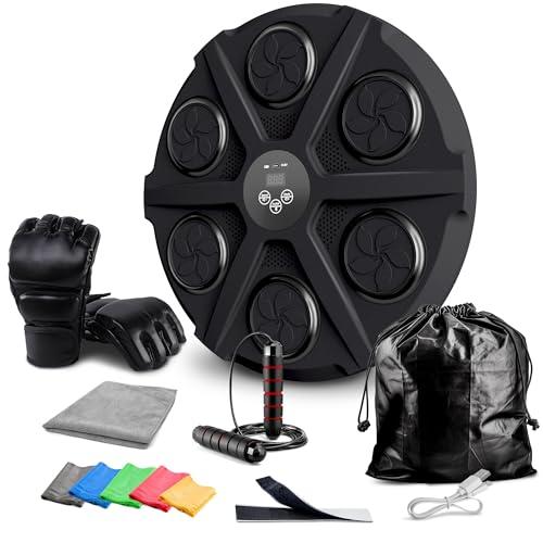 EZERO Beat Punch, la Music Boxing Machine 12 Livelli con Bluetooth & LED – Pannello Interattivo per Allenamento di Boxe a Casa – Migliora Riflessi & Resistenza – Set Completo con Accessori