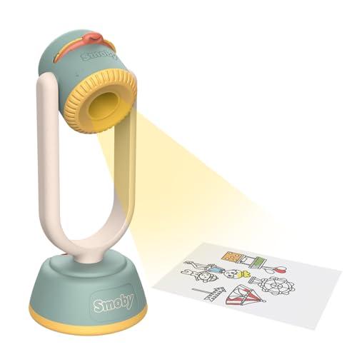 Smoby - Proiettore da disegno - Orientamento e nitidezza regolabili - 192 possibilità - Diversi temi - Animali, personaggi, ecc. - Dai 3 anni