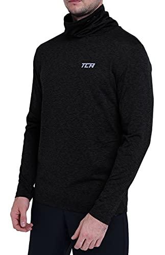 TCA Warm-Up da Uomo Maglia a Collo Alto da Corsa Termico a Maniche Lunghe - Nero, L