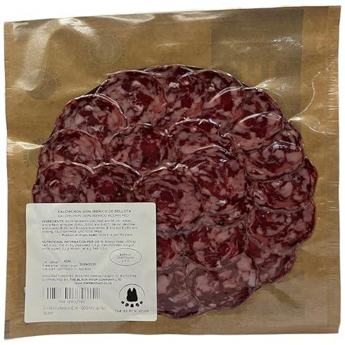 Salchichon Iberico Pata Negra Bellota - 100 Grammi di Salchichon Iberico da 100% Suini Iberici Pata Negra Alimentati con Ghianda