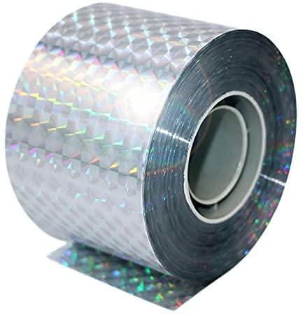 PIQIUQIU 80 m x 4,5 cm, nastro di difesa per uccelli, per allontanare uccelli, nastro riflettente per respingere gli uccelli, 80 m x 4,5 cm
