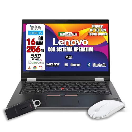 Lenovo, Pc portatile x380 YOGA i5, Notebook Con Display TOUCHSCREEN HD da 14