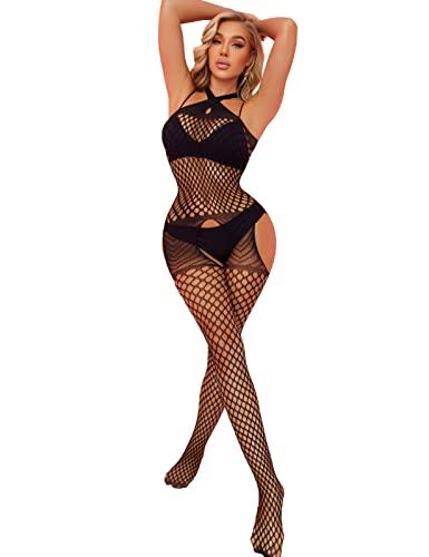 UMIPUBO Lingerie Donna Sexy Intima Pizzo Babydoll Un Pezzi Trasparente Pigiama Camicia da Notte Mesh Backless Indumenti da Notte per Donna