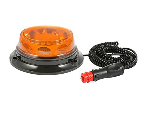 J/J Lampeggiante 8 LED Arancione Basso Girofaro 12v 24v Omologato 4 Modi
