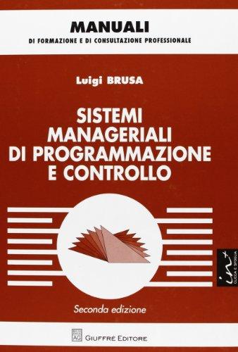 Sistemi Manageriali Di Programmazione E Controllo
