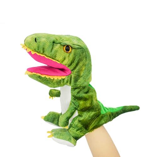 lilizzhoumax Dinosauro Peluche burattino a mano, Simulazione Animale Dinosauro Peluche, Simpatico gioco di ruolo, giocattoli interattivi per la prima educazione dei bambini, decorazione della casa