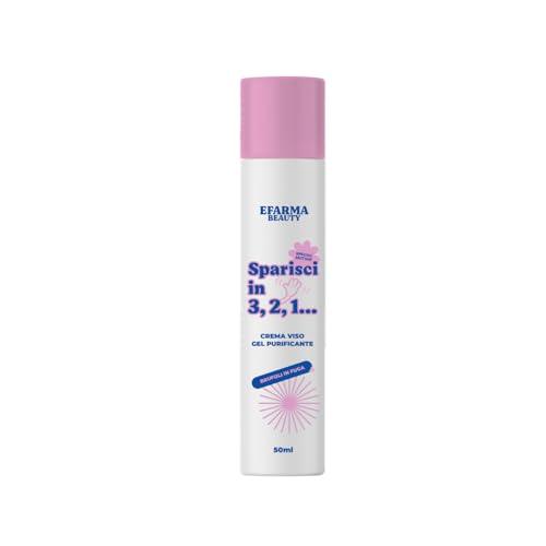 eFarma Beauty Sparisci in 3,2,1… Crema Viso Gel Purificante 50 ml con Azeloglicina®, Niacinamide e Tè Verde Made in Italy