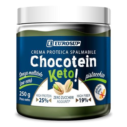 CHOCOTEIN® KETO – Crema Proteica Spalmabile al gusto Pistacchio | Alto contenuto proteico | Low Carb | High fiber | Senza maltitolo