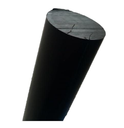 Barra tonda in PVC NERO disponibili Varie diametri e lunghezze (D15X1000 mm)