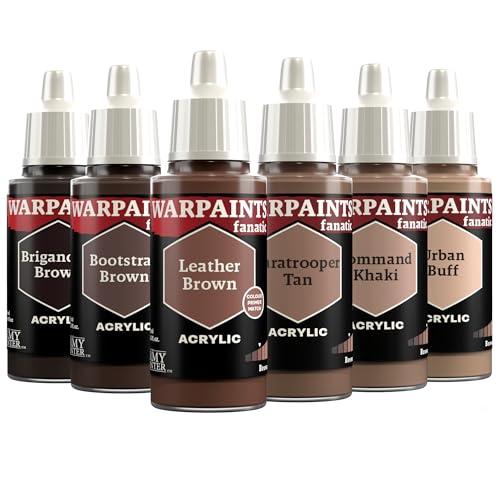 The Army Painter, Warpaints Fanatic Flexible Triad: Browns, 6x18 ml Colori Acrilici - Colori modellismo per Miniature Dnd e Warhammer 40k