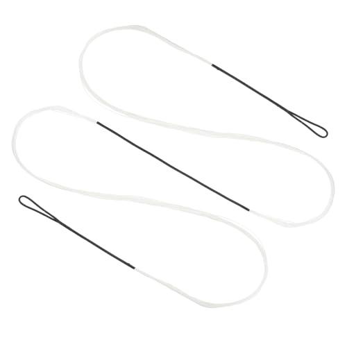 PATIKIL Corda per Arco Ricurvo, Corde Tiro Arco Sostituzione 14 Fili Corda Arco Lungo per Attrezzatura Tiro Arco Universale, Bianco Amo 70