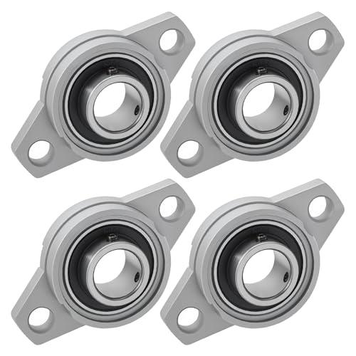 4Pcs Cuscinetto a Blocchetto di Cuscino Rhombic Flangia Cuscinetti Foro Autoallineanti Orizzontale Cuscino Blocchetto Cuscinetti (20mm Diametro Interno)
