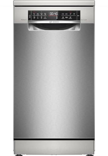 Bosch SPS6YMI14E Serie 6, Lavastoviglie da libera installazione, Home Connect, PerfectDry: Asciugatura impeccabile, consumi ridotti, Diagnostica da remoto, EmotionLight, Acciaio, 45cm