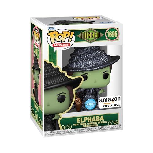 Funko POP! Movies: Wicked - Elphaba - Glitter- Esclusiva Amazon - Figura in Vinile da Collezione - Idea Regalo - Merchandising Ufficiale - Giocattoli per Bambini e Adulti - Movies Fans