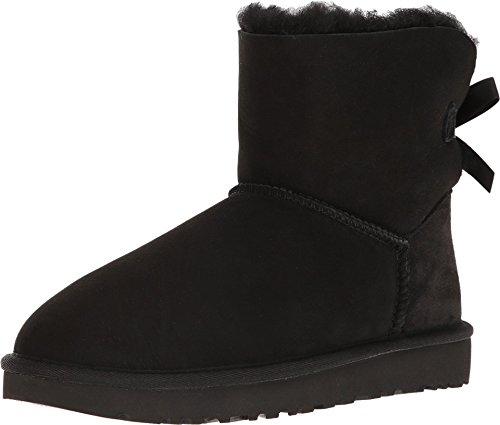 UGG Mini Bailey Bow Ii, Stivali Classici Donna, Nero, 38 EU