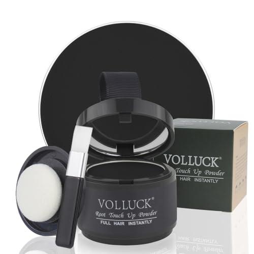 VOLLUCK Ritocco Ricrescita Capelli, Naturale a Lunga Durata Polvere per Capelli Uomo Donna, Impermeabile Prodotti per Capelli 4g
