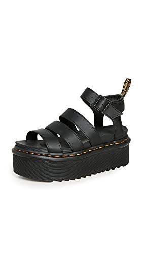 DR MARTENS 3 Strap Sandal, Donna, Black, 38 EU