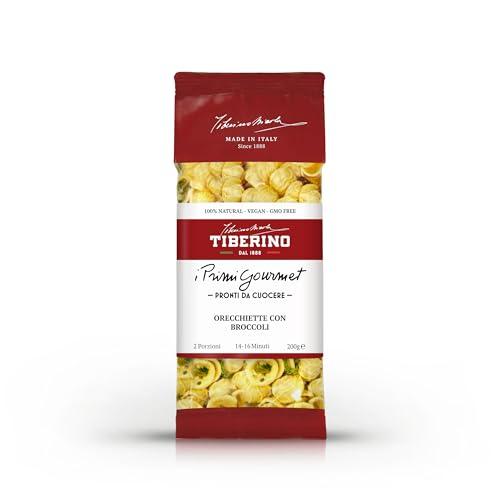 Tiberino 1888 Orecchiette Baresi con Cime di Rapa e Pomodoro Secco – Ricetta Tradizionale Pugliese – Confezione da 200g – Pasta Pronta Gourmet, Sapori del Sud Italia, Made in Italy