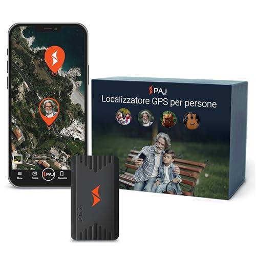 PAJ PEOPLE Finder 4G, Mini GPS Tracker per Bambini, Anziani e Oggetti - Durata Batteria fino a 5gg - Mini Localizzatore, con Notifiche Impostabili via App e Allerte in Tempo Reale